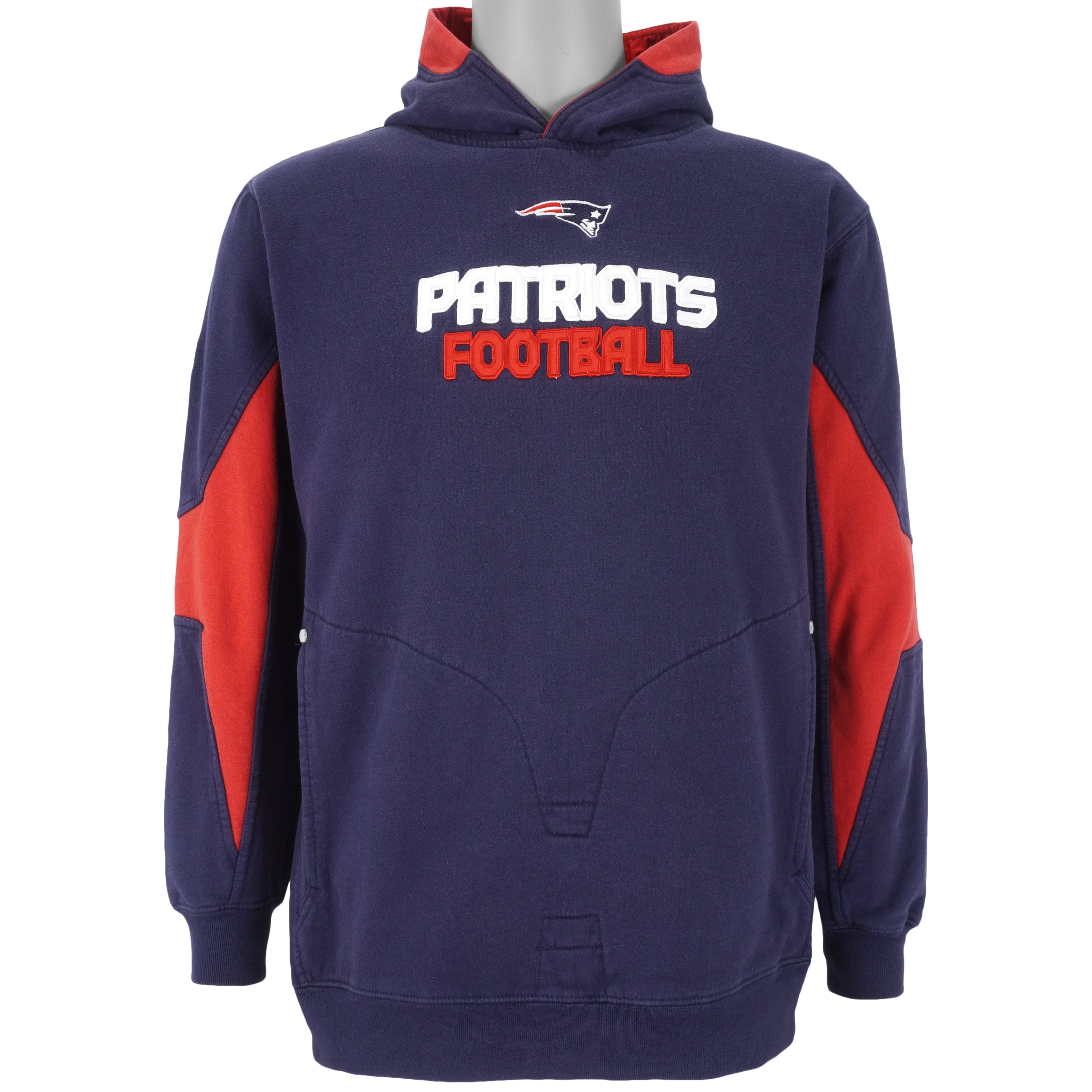 Reebok, Shirts, New England Patriots Hoodie Mens Xl Reebok Pullover Navy  Blue Nfl Football