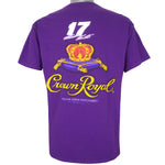 NASCAR - Matt Kenseth Crown Royal T-Shirt 1990s Large Vintage Retro