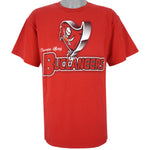 NFL (Logo Athletic) - Tampa Bay Buccaneers Big Logo T-Shirt 1990s Large Vintage Retro Football