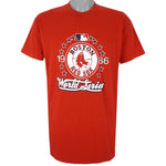 MLB (Logo 7) - Boston Red Sox Single Stitch T-Shirt 1986 X-Large Vintage Retro Baseball