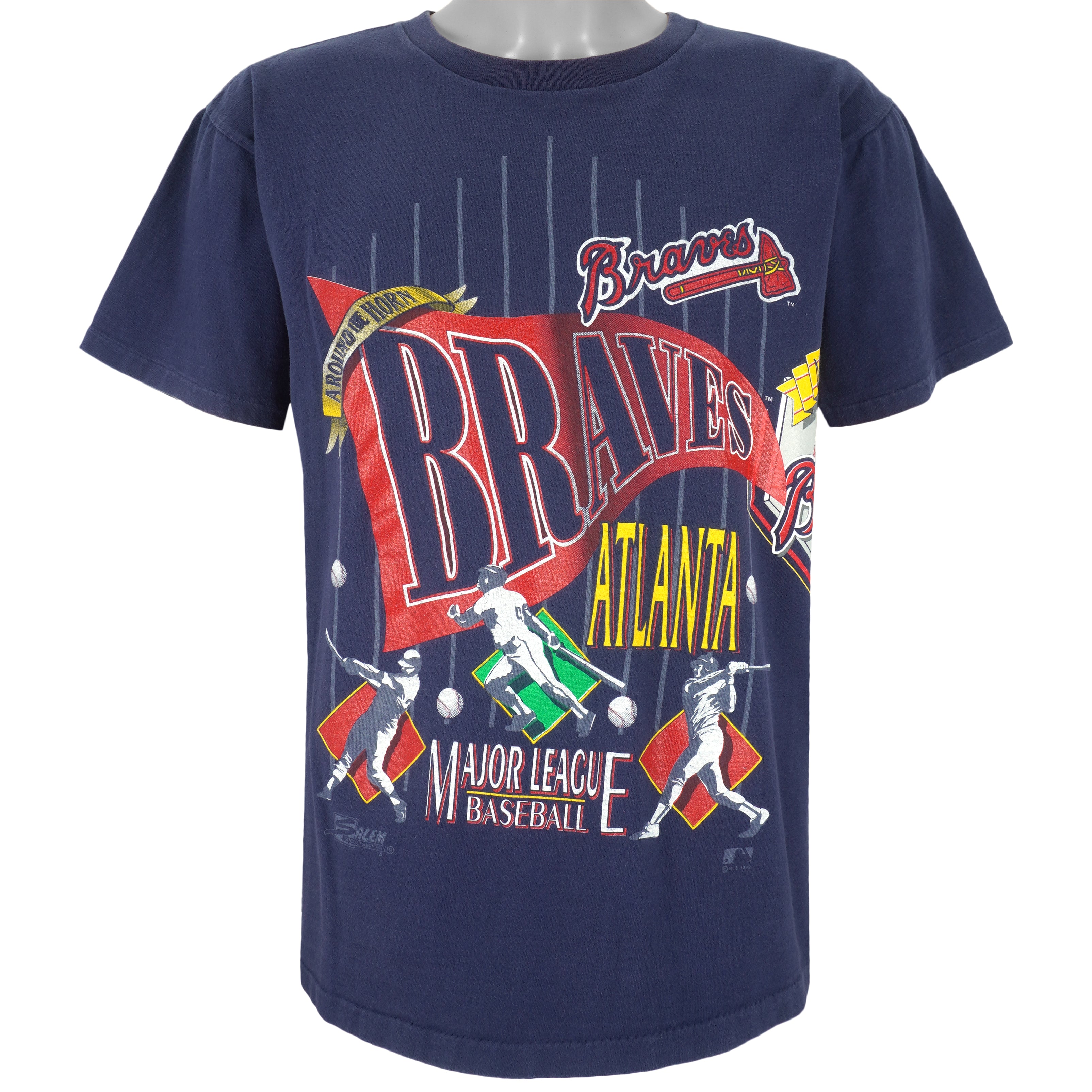 Vintage MLB (Salem) - Atlanta Braves Around The Horn T-Shirt 1990s