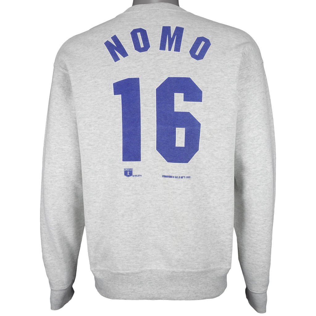 Starter - Dodgers Hideo Nomo Crew Neck Sweatshirt 1995 X-Large Vintage Retro Baseball