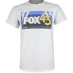 Vintage (Gildan) - White Fox 43 T-Shirt 1990s Small Vintage Retro