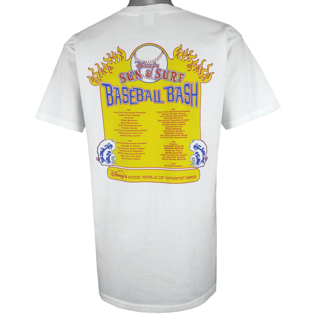 Disney - Sun & Surf Baseball Bash T-Shirt 2003 Large Vintage Retro Baseball