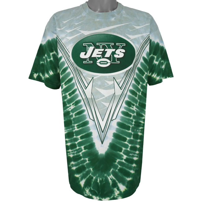 Buy Pre-Owned Vintage 1990's New York Jets Tie Dye Tee 'Green