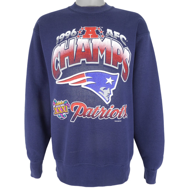 Vintage NFL (Official Fan) - New England 'Patriots, AFC Champs' Sweatshirt  1996 Large – Vintage Club Clothing