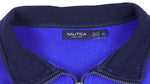 Nautica - Blue 1/4 Zip Sweatshirt 1990s X-Large Vintage Retro