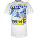 Vintage (Oneita) - Blue Angels T-Shirt 1990s Medium Vintage Retro