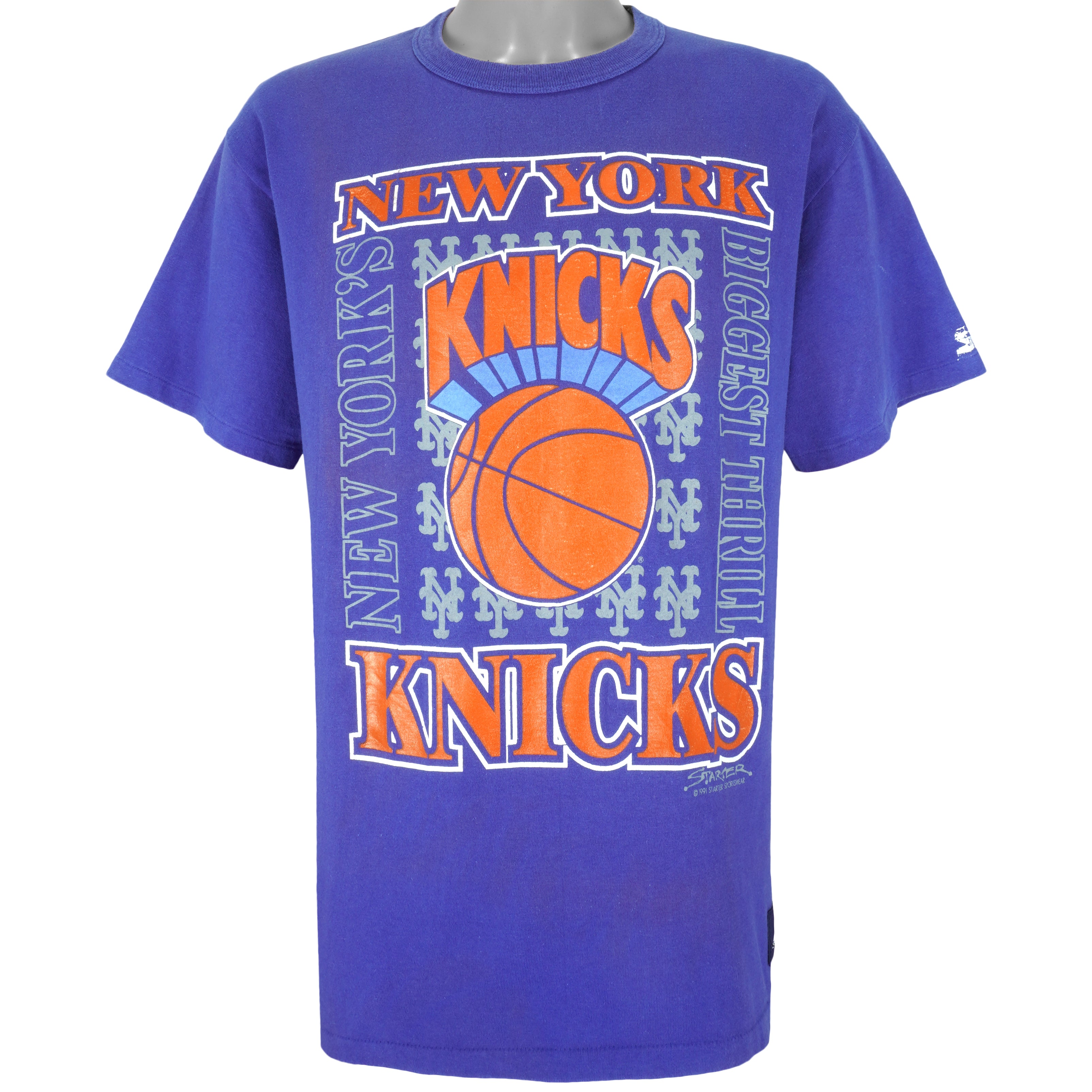 Vintage Starter - New York Knicks Crew Neck Sweatshirt 1990s Large
