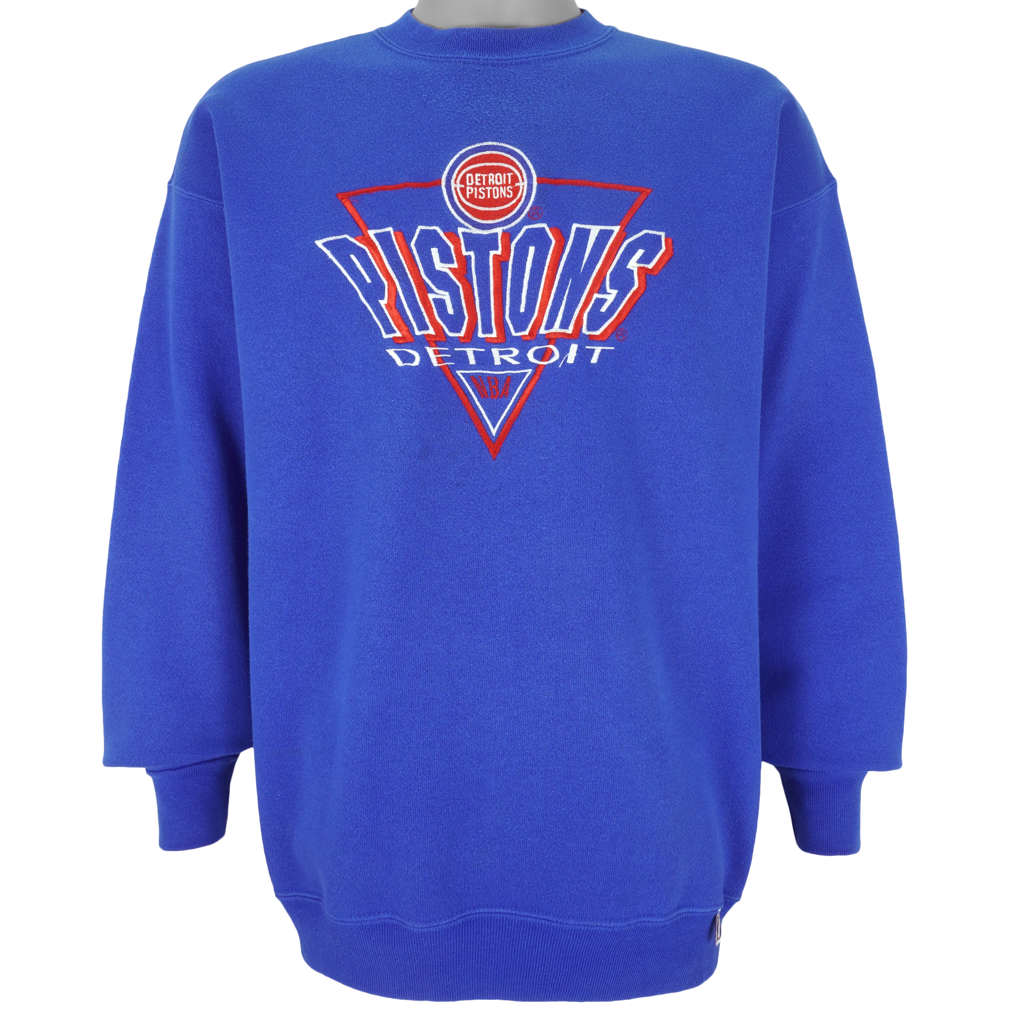 Vintage NBA (Logo 7) - Detroit Pistons Embroidered Sweatshirt