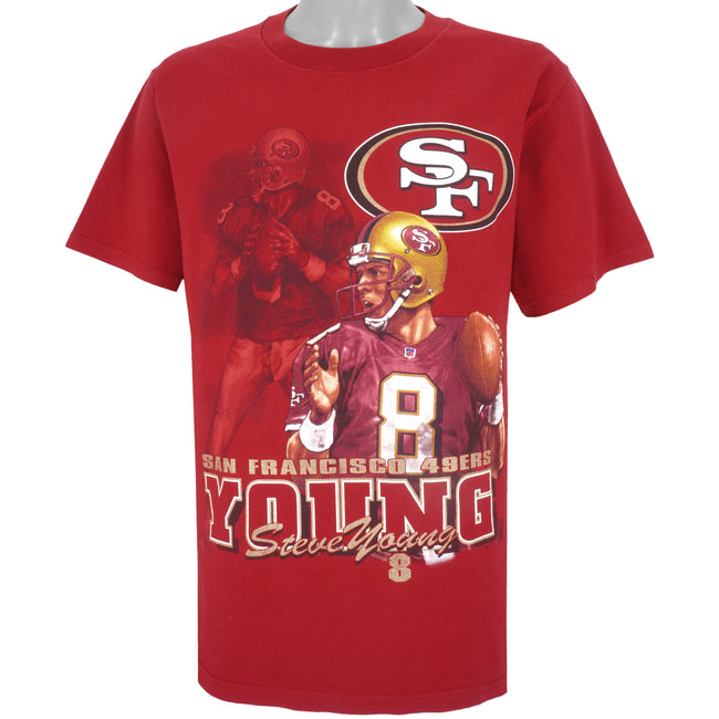 San Francisco 49ers Young #8 NFL Pro Football Hall of Fame Apparel T-Shirt L