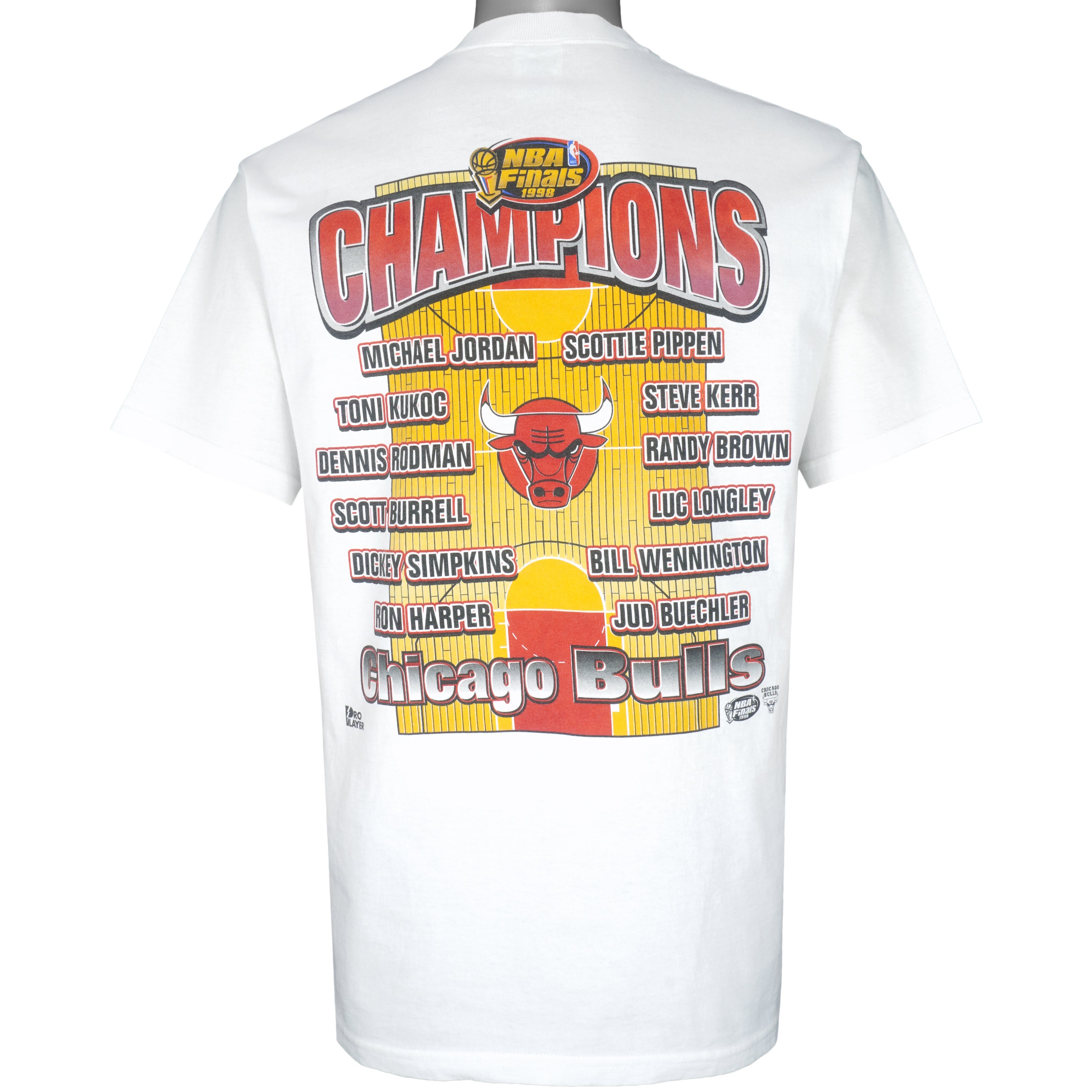 90s Vintage Chicago Bulls Championship Shirt - Hole Shirts