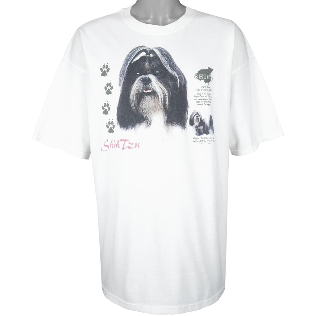 Vintage (Gildan) - Shih Tzu Dog Breed T-Shirt 1990s XX-Large Vintage Retro