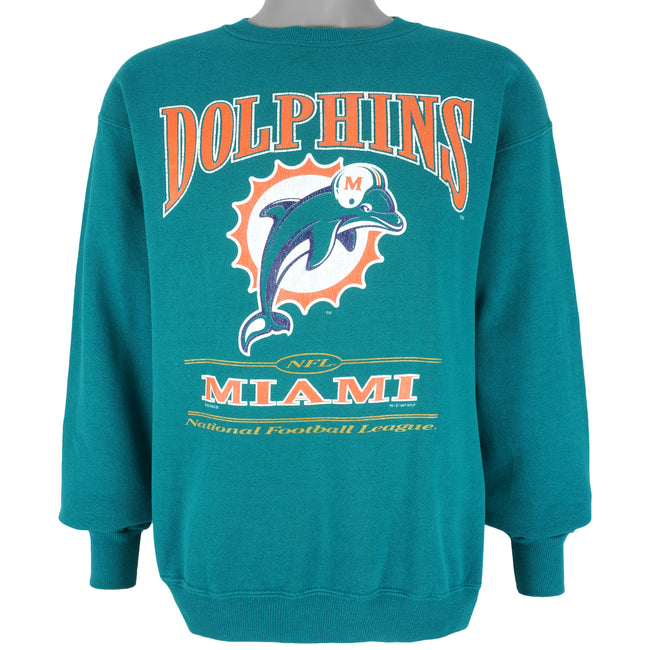 Vintage NFL (Lee) - Miami Dolphins Embroidered Crew Neck Sweatshirt 1990s  XX-Large – Vintage Club Clothing