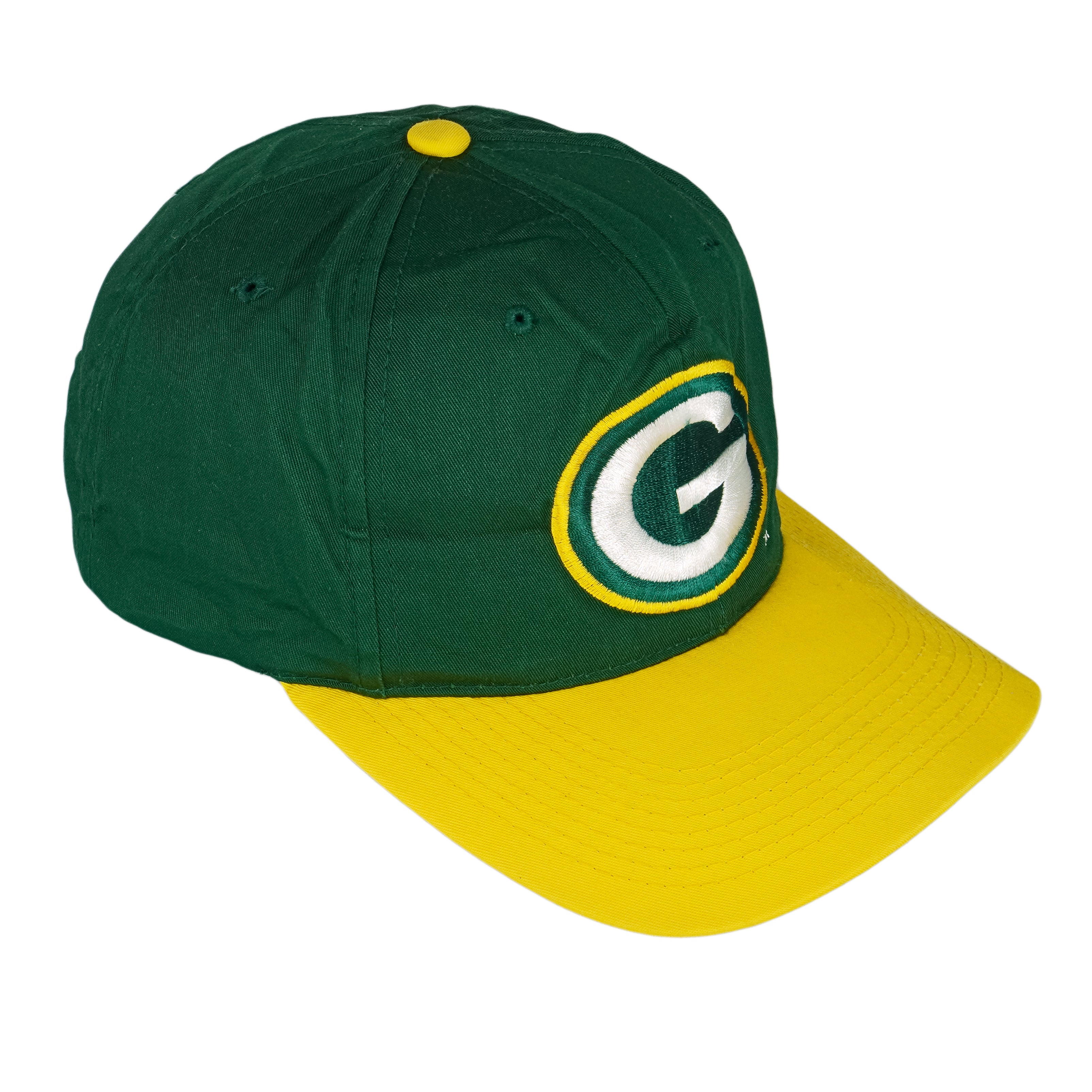 Vintage 90s Green Bay Packers NFL Football Wave Snapback Hat