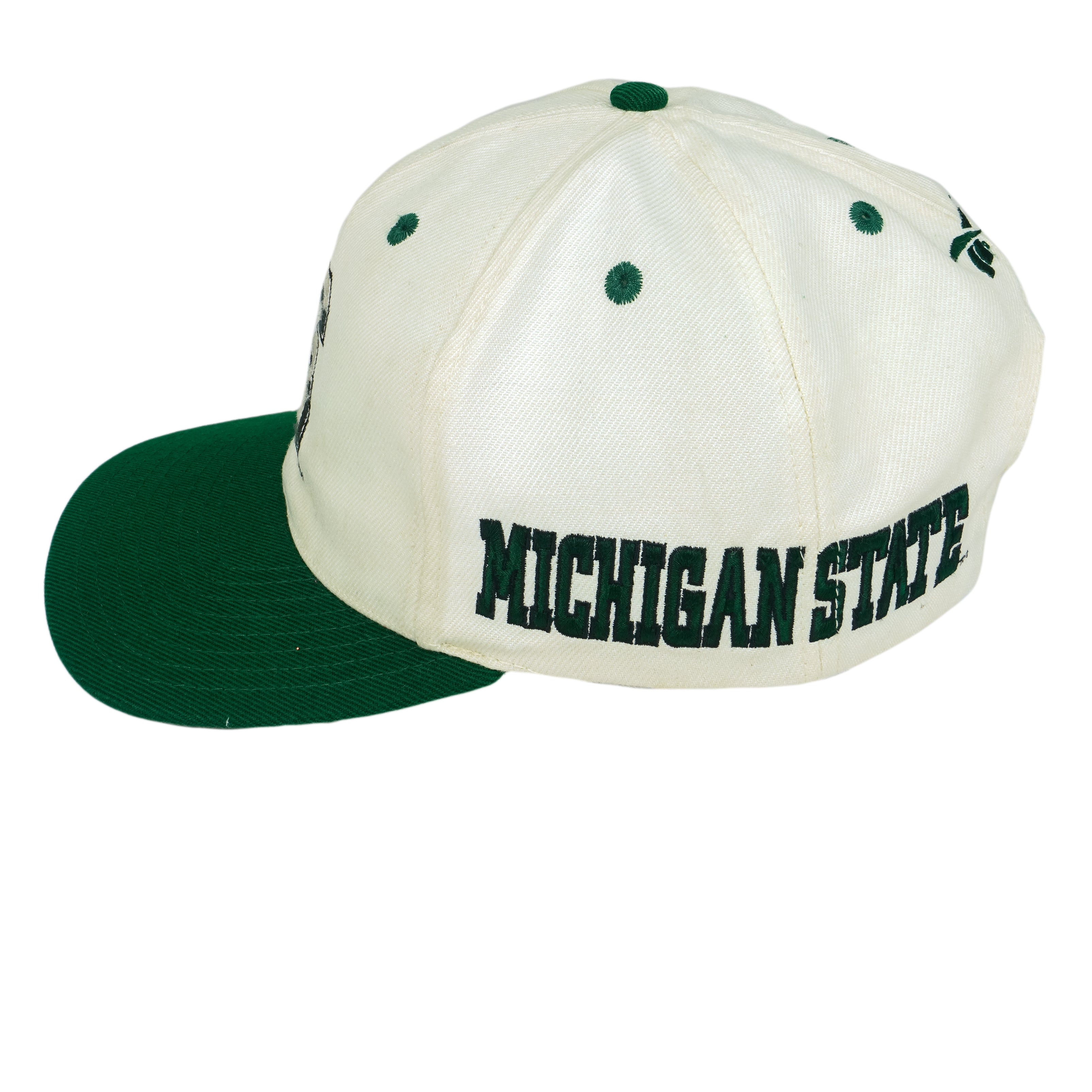 Vintage 1990's Michigan State Spartans New Era Pro Model Snapback Hat