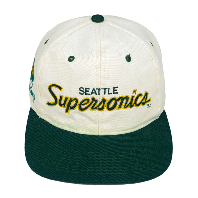 NBA (Sports Specialties) - Seattle SuperSonics Snapback Hat 1990s OSFA