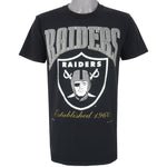 NFL (Nutmeg) - Los Angeles Raiders Spell-Out T-Shirt 1995 Medium