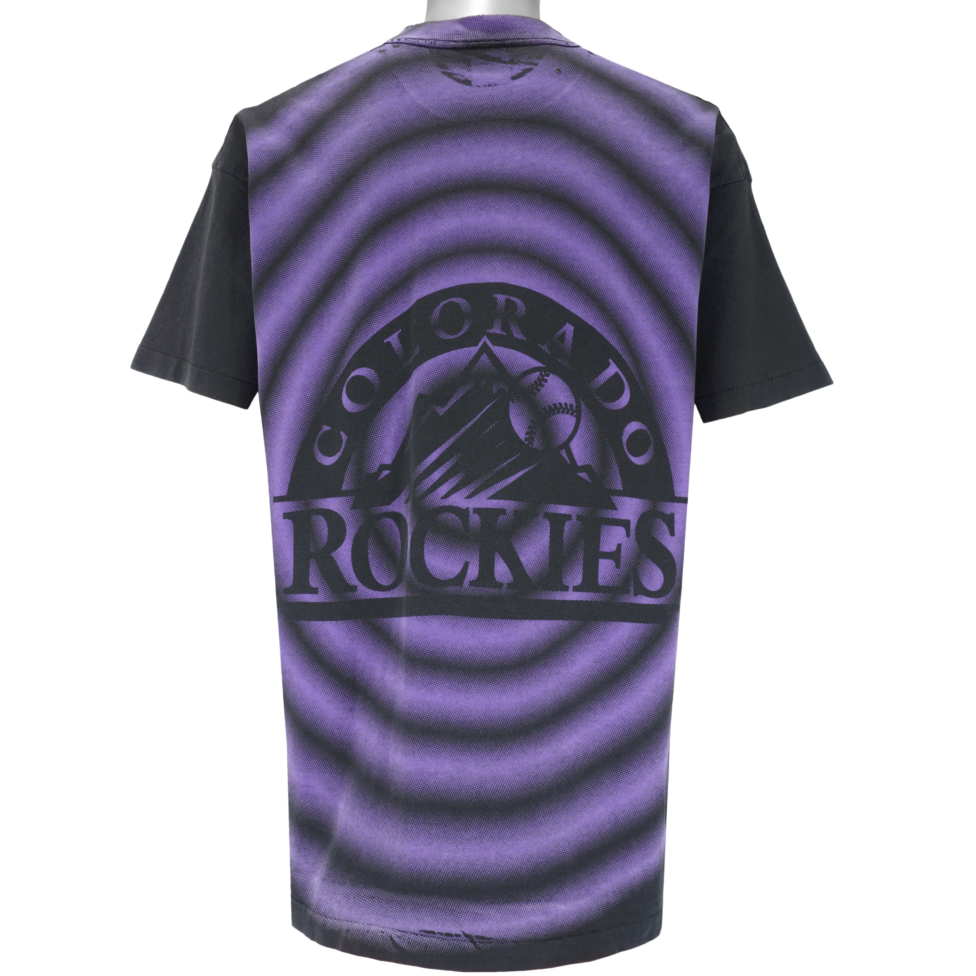 Vintage MLB (Salem) - Colorado Rockies All Over Print T-Shirt 1994 Large –  Vintage Club Clothing