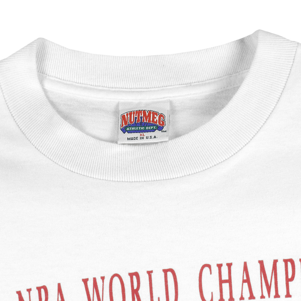 NBA (Nutmeg) - Chicago Bulls World Champions T-Shirt 1991 X-Large Vintage Retro Basketball