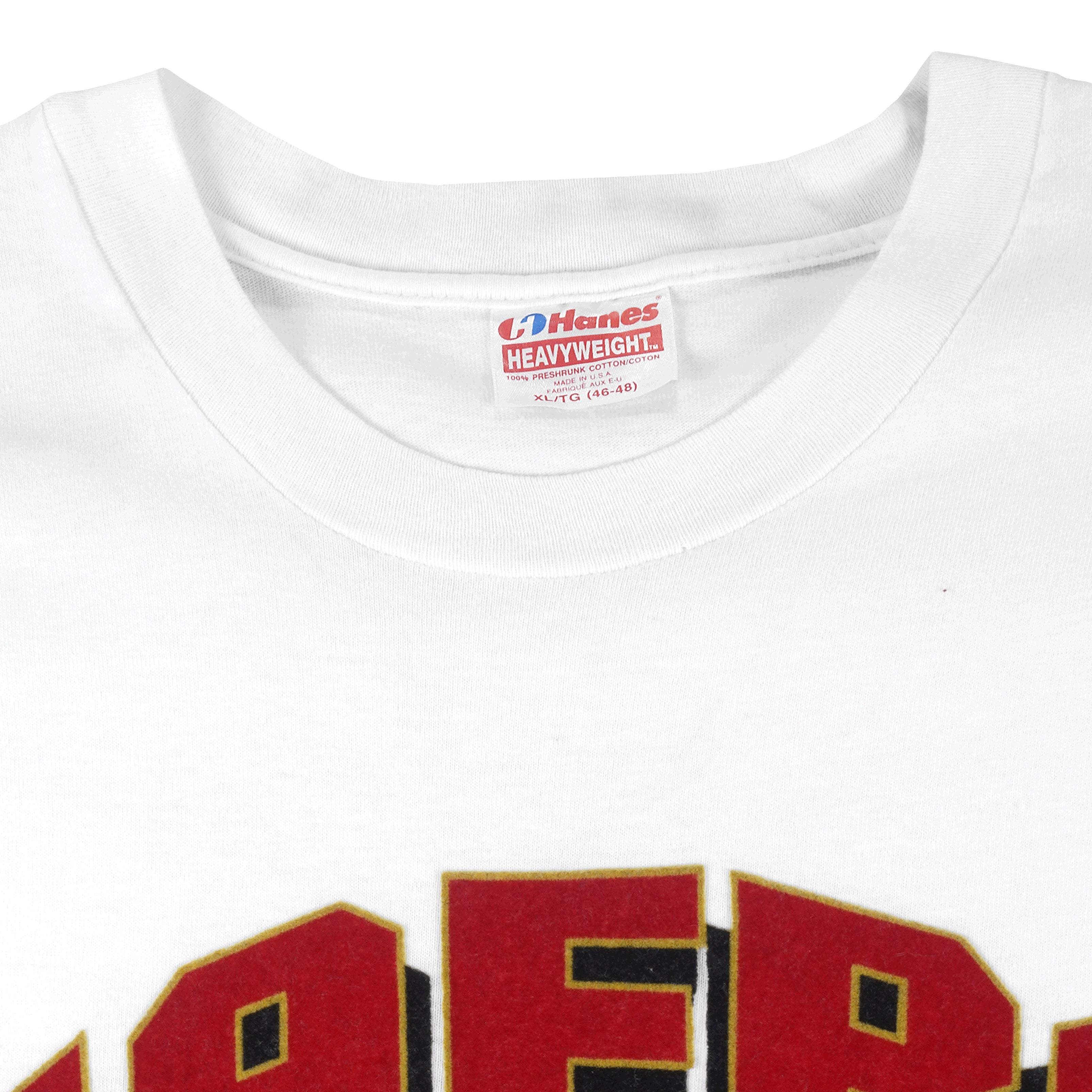 1990 SAN FRANCISCO 49ERS NFL GRAPHIC TEE XL - Classic American Sports