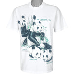 Vintage (Hanes) - Giant Panda T-Shirt 1990s Large Vintage Retro