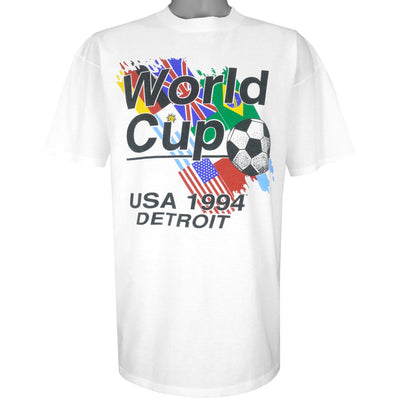 Solid Threads United States Soccer Gooaalll Graphic Tee | Vintage World Cup T-Shirt Royal / XX-Large