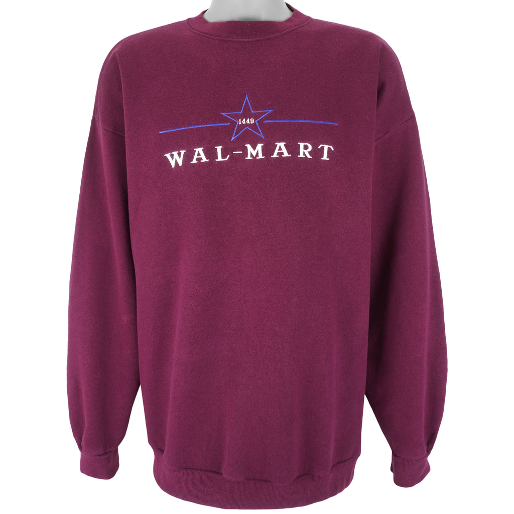 Vintage - Wall-Mart 1449 Embroidered Sweatshirt 1990s XX-Large Vintage Retro