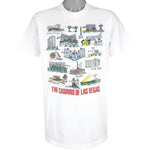 Vintage - The Casinos Of Las Vegas T-Shirt 1990s X-Large Vintage Retro