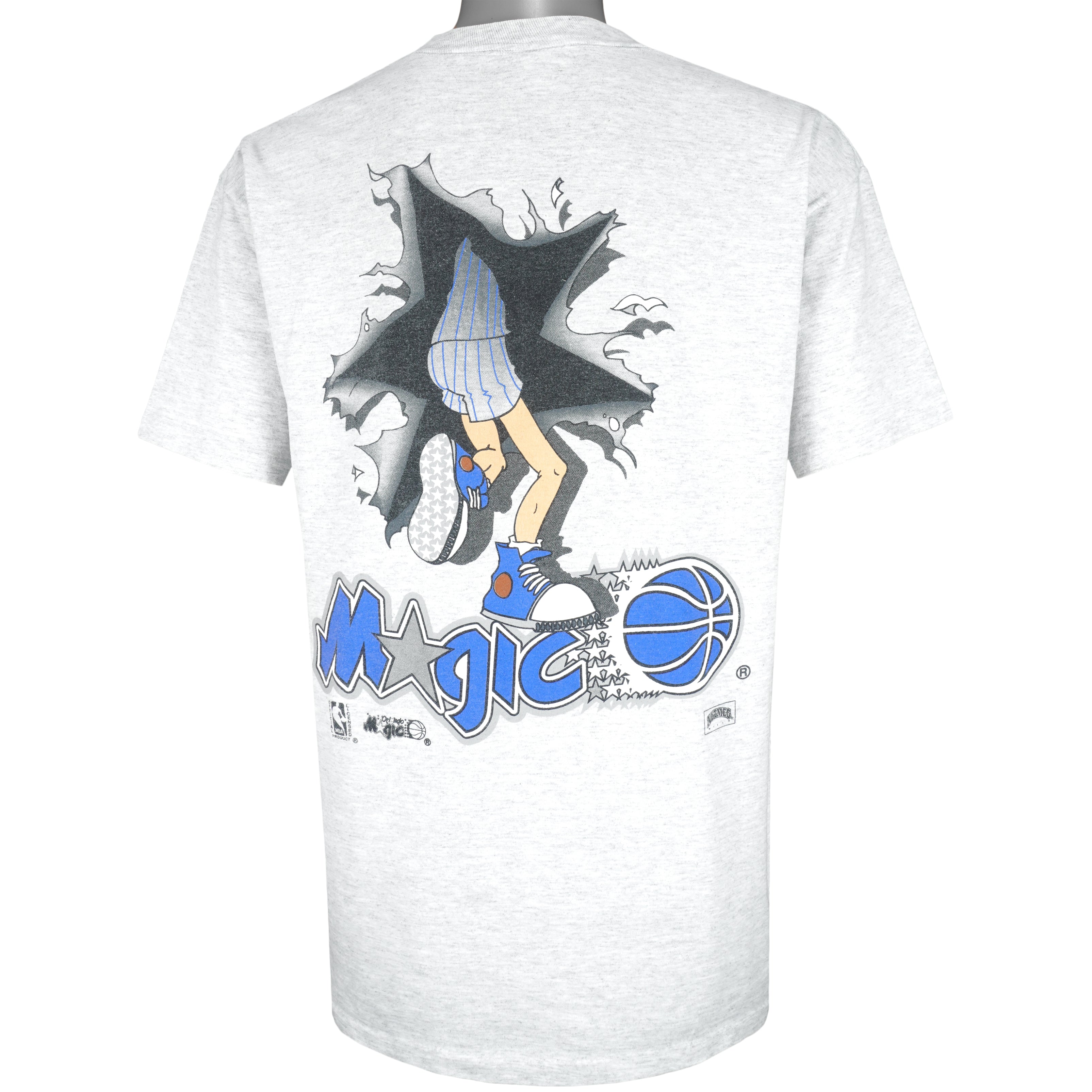 Vintage 90s Nutmeg NBA Orlando Magic Basketball T Shirt Size L Boys 🏀