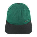 Nike - Black & Green With Logo Adjustable Hat 1990s OSFA