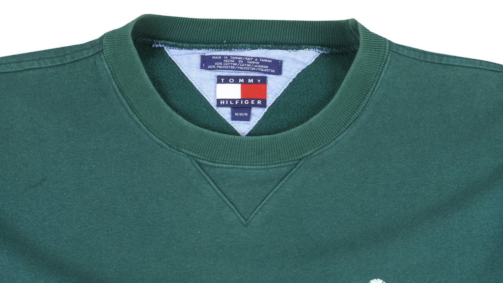 Tommy hilfiger hotsell green crew neck