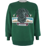 Vintage (Lee) - Green Labrador Retriever Sweatshirt 1990s Large