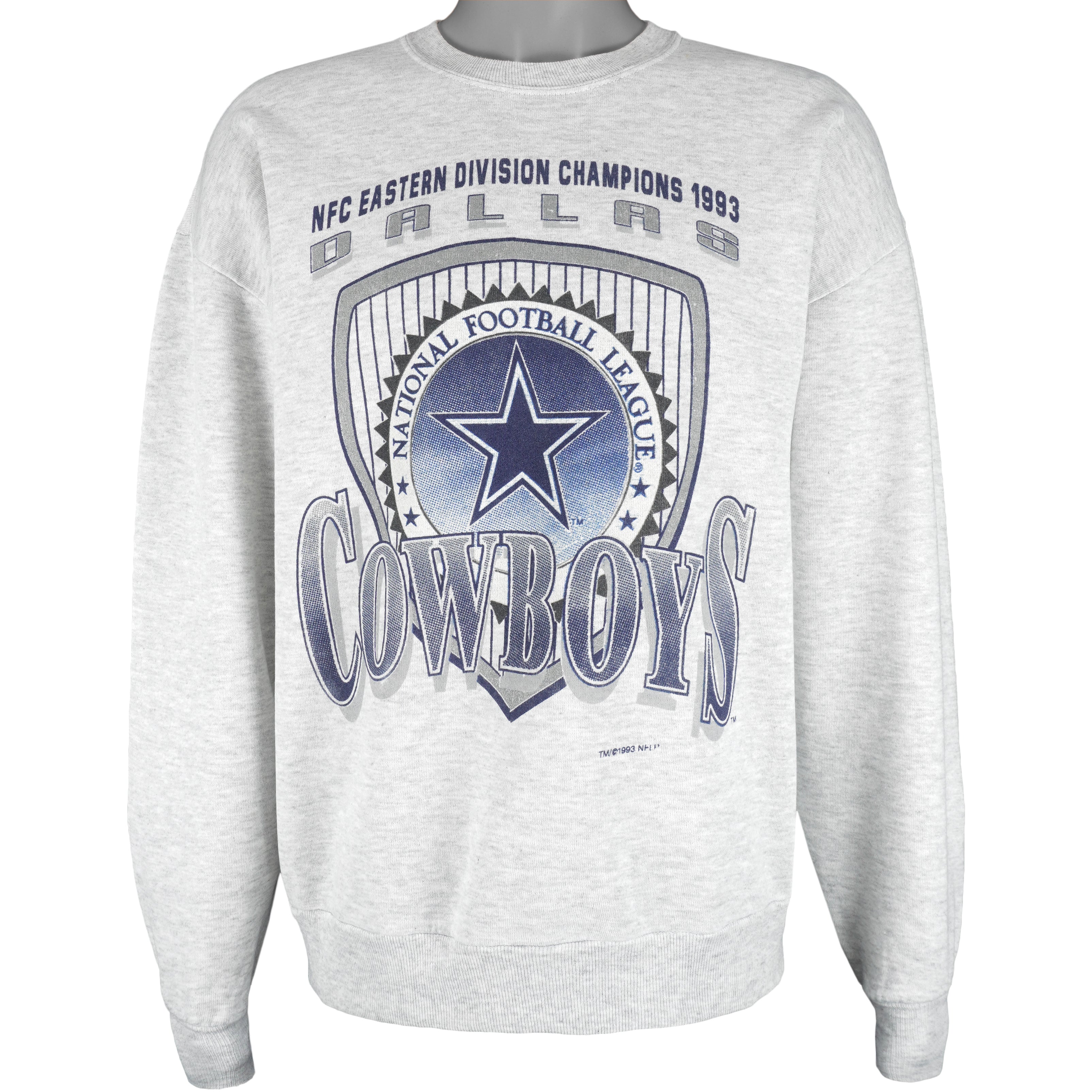 Kids Vintage 90s Dallas Cowboys Crew Neck Sweatshirt Size 