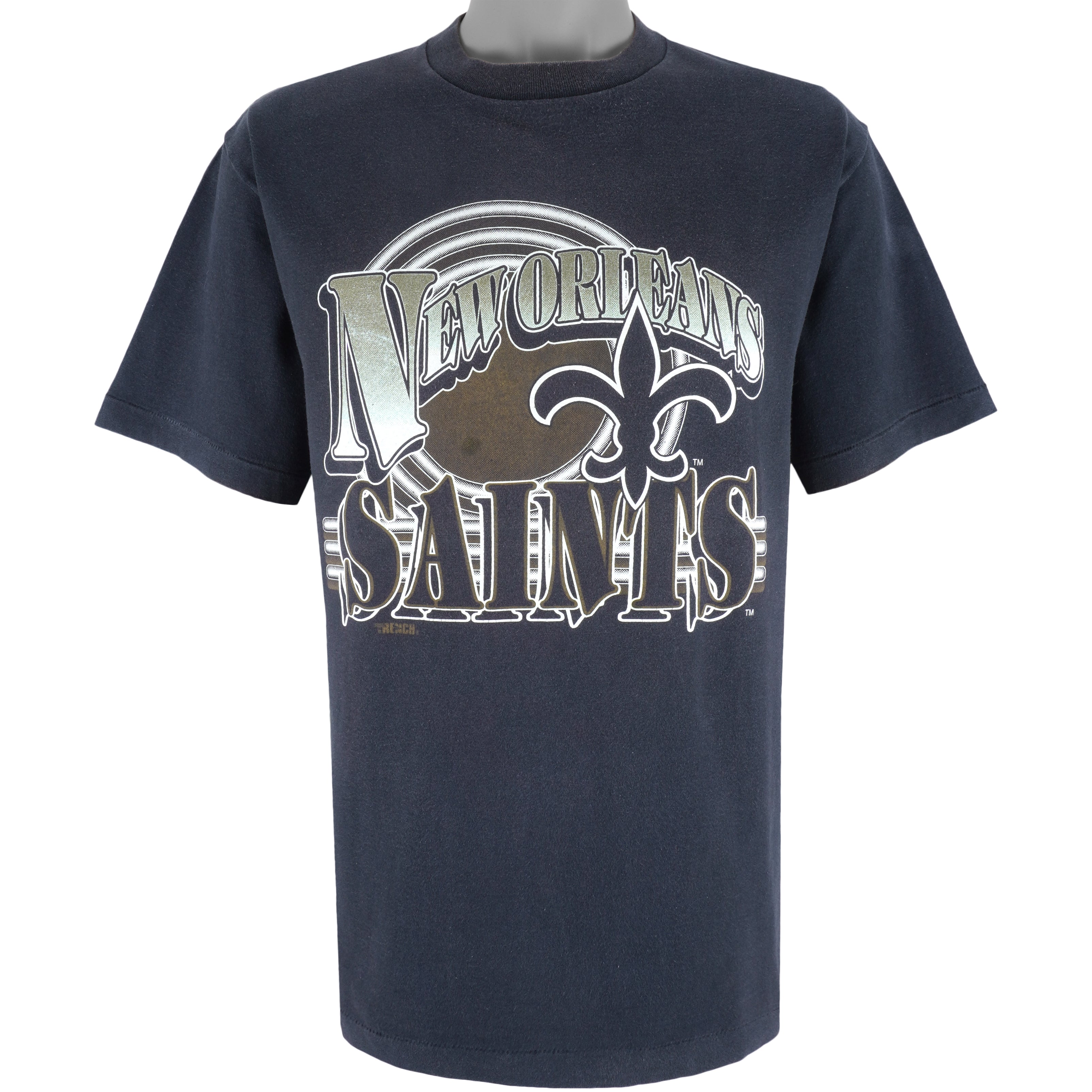 Vintage NFL Trench New Orleans Saints Spell-out T-shirt 