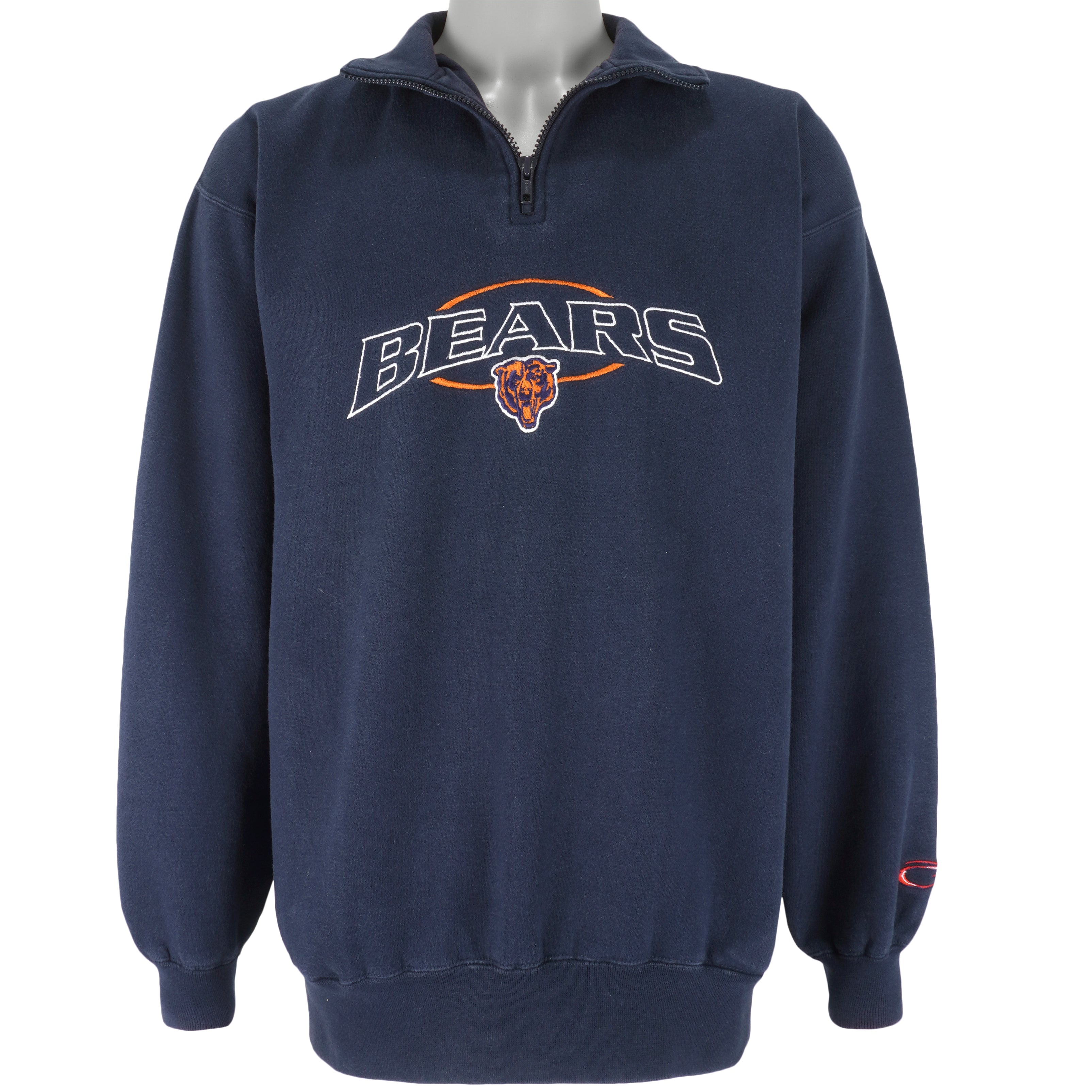 Chicago Bears NFL Half Zip Sweatshirt - Large – The Vintage Store