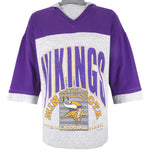 NFL (Artex) - Minnesota Vikings Hooded Football Jersey 1992 Large