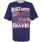 Vintage Atlanta Braves Deadstock 1995 World Series Champions Tshirt Medium