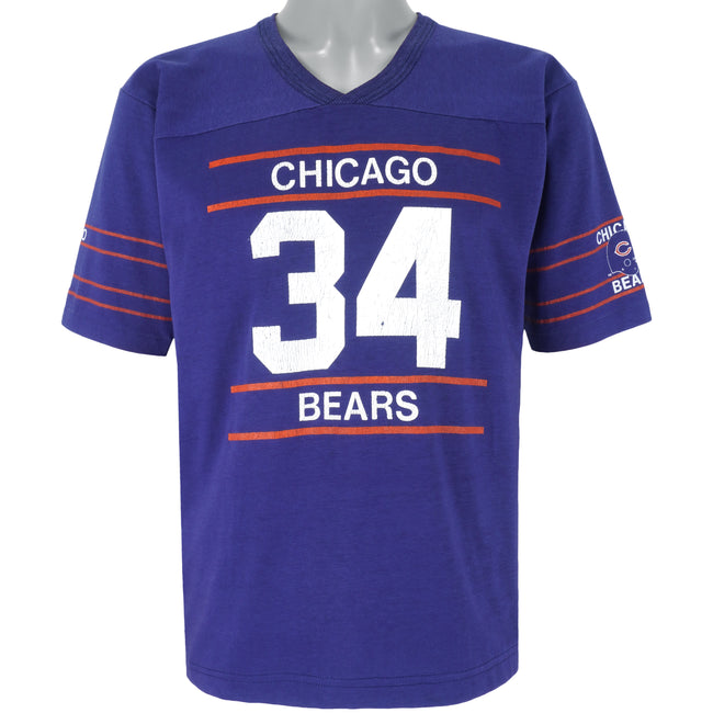 Limited Men's Walter Payton Navy Blue Jersey - #34 Football Chicago Bears  Player Name & Number Tank Top