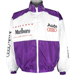 NASCAR - Marlboro Audi Zip-Up Windbreaker 1991 Large Vintage Retro