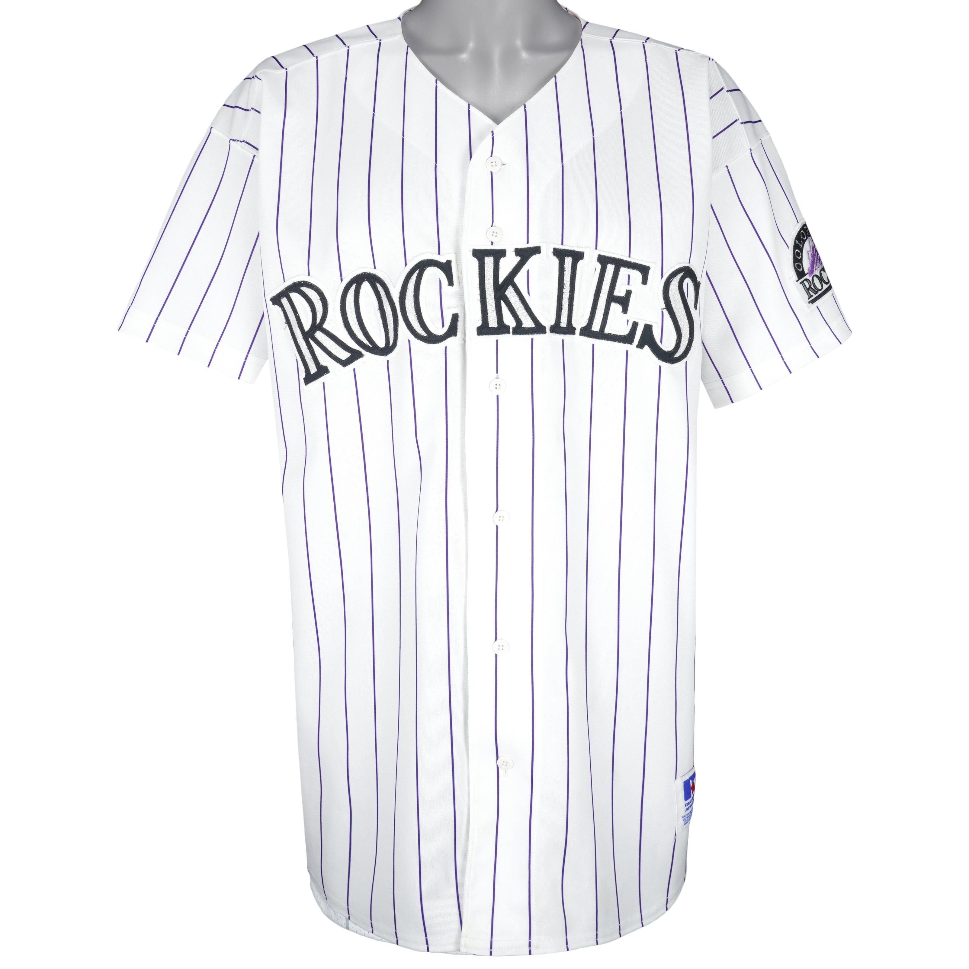 Vintage MLB (Russell Athletic) - Colorado Rockies Baseball Jersey 1990s  X-Large – Vintage Club Clothing