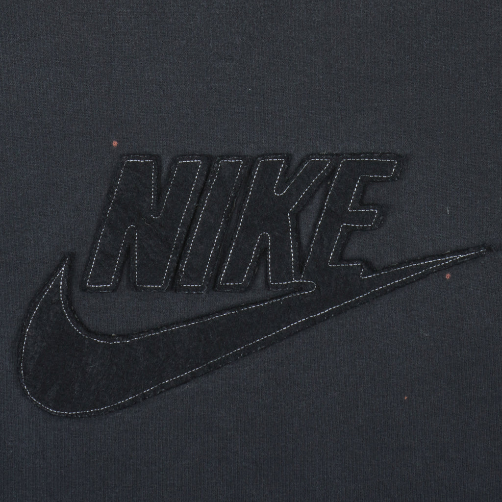 Nike - Black Big Spell-Out & Logo Sweatshirt 1990s XX-Large Vintage Retro