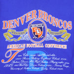 NFL (Nutmeg) - Denver Broncos Spell-Out T-Shirt 1990s Large Vintage Retro Football