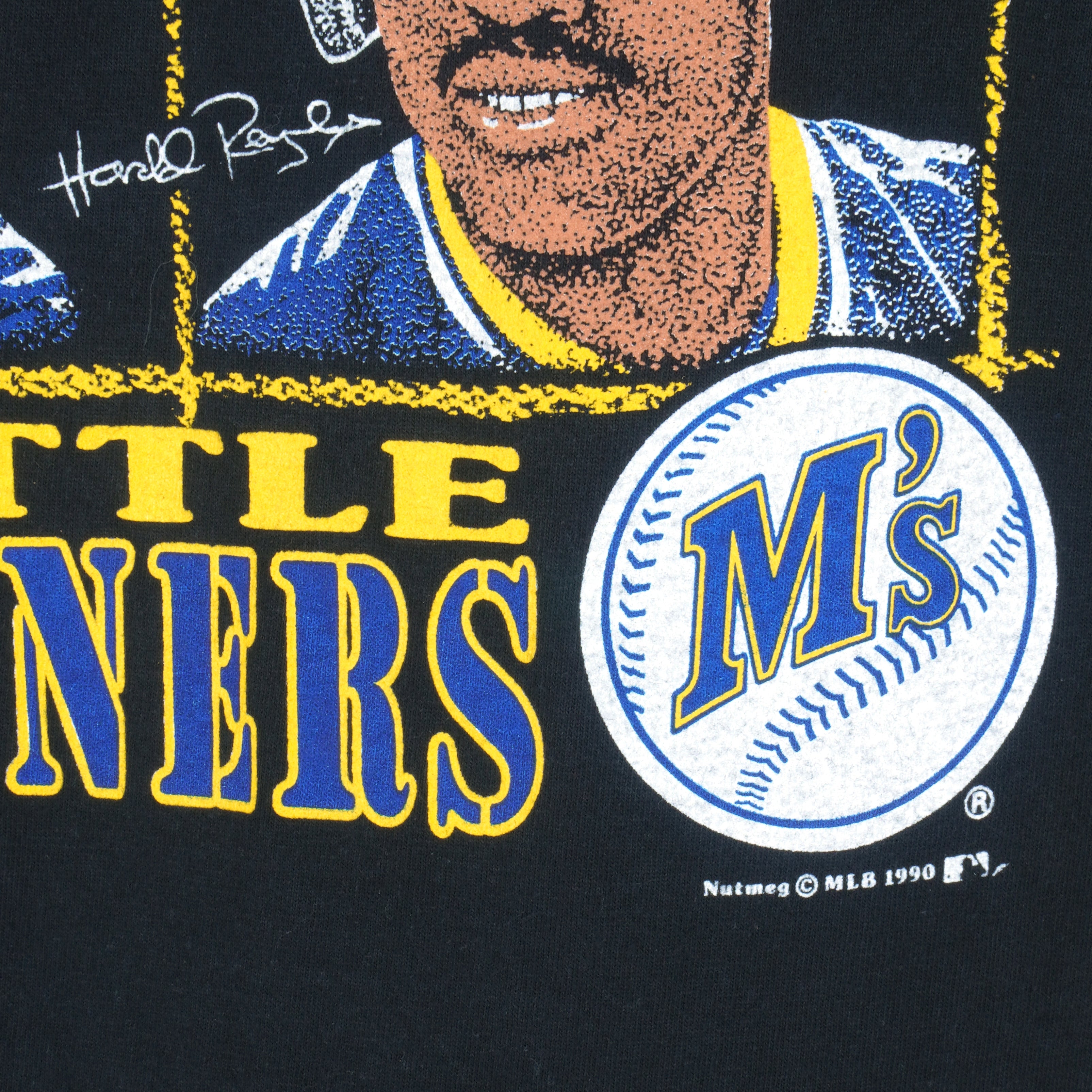 Vintage 1990's Seattle Mariners Starter Pinstripe Cloth Jersey Sz. XL