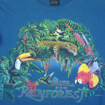 Vintage (Habitat) - Wake Up To The Rain Forest T-Shirt 1990s Large Vintage Retro