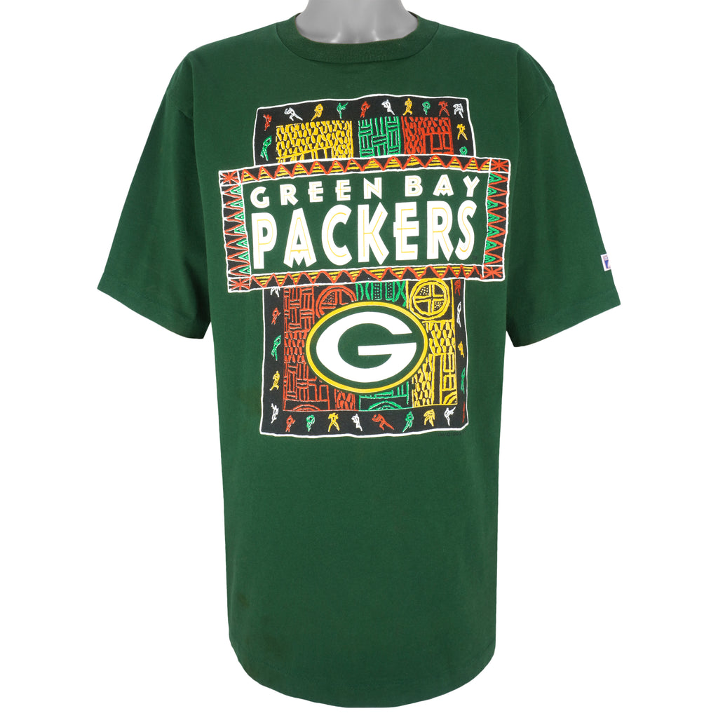 NFL - Green Bay Packers, Native T-Shirt 1993 X-Large Vintage Retro Football