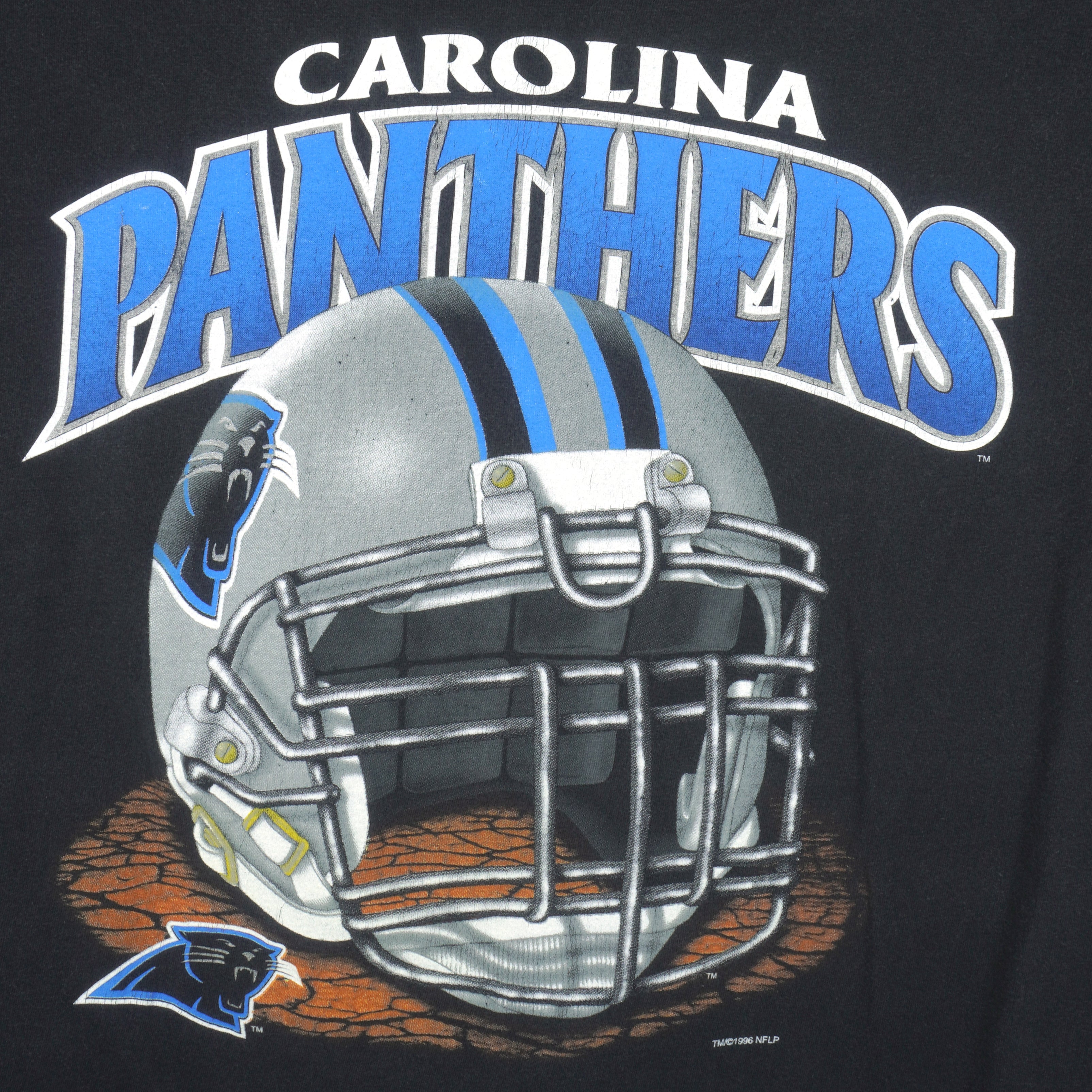 NFL Carolina Panthers Varsity Spell Out T-Shirt (L)