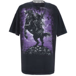 Vintage (Liquid Blue) - Grim Reaper Horse T-Shirt XX-Large