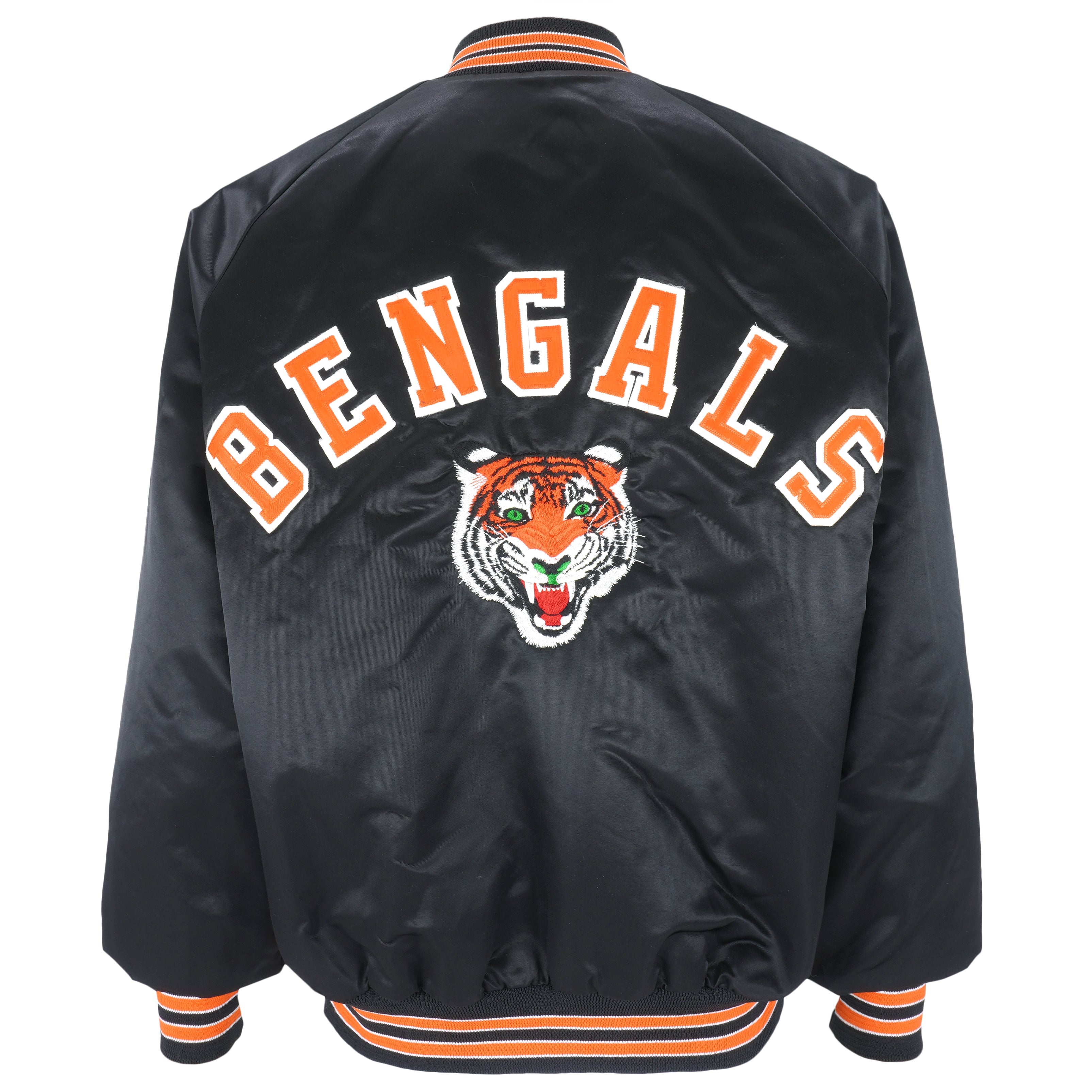 VTG Chalk Line Cincinnati Bengals Satin Jacket Black/Orange NFL