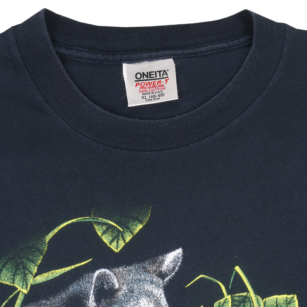 Vintage (Oneita) - Habitat Raccoon Single Stitch T-Shirt 1990s X-Large Vintage Retro